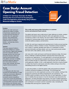 case study account opening fraud detection